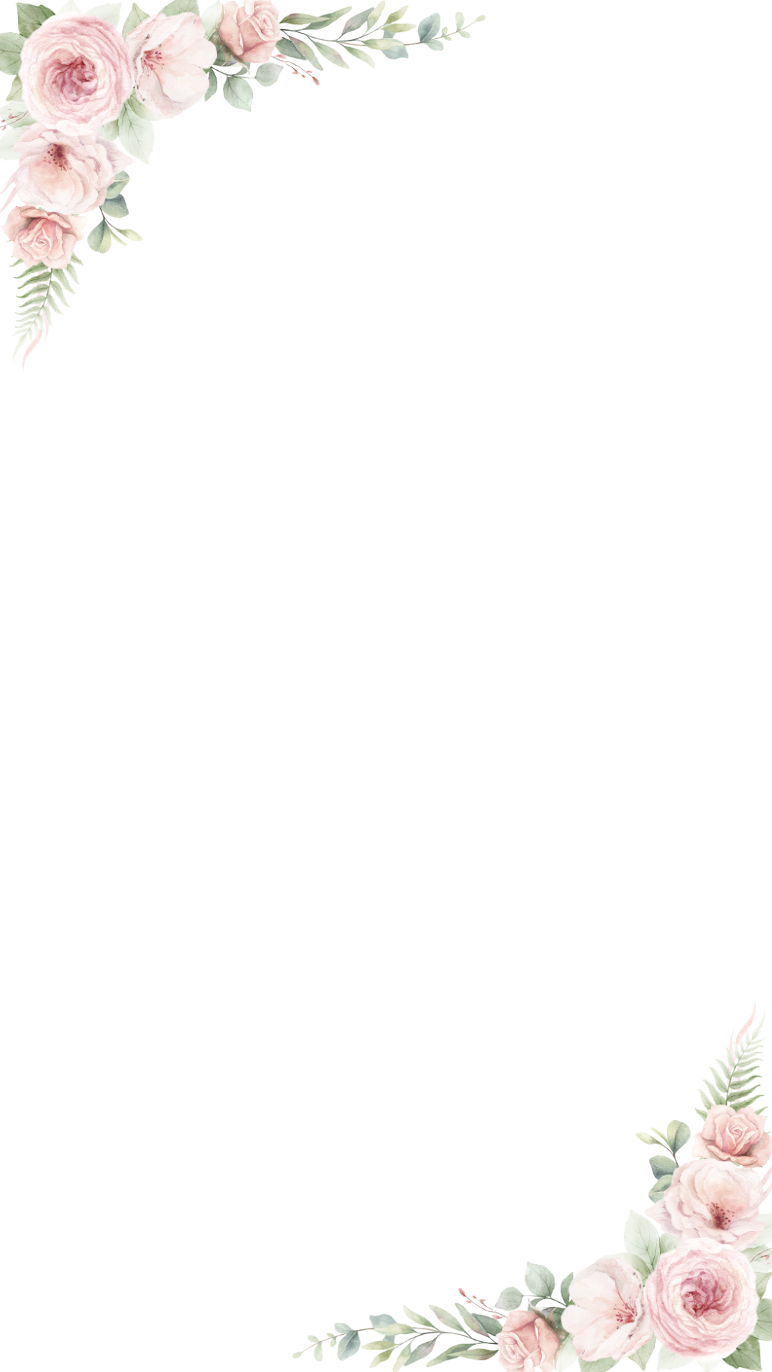 Soft pastel floral design with delicate blossoms